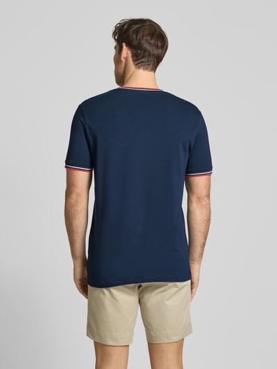 Christian Berg Men T-shirt met ribboorden Donkerblauw - 5