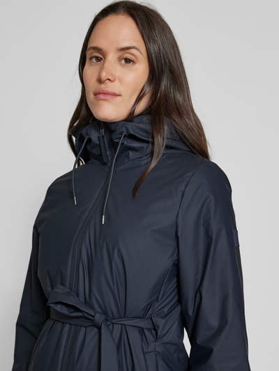 RAINS Lange regenjas met steekzakken model Lohja in marineblauw online kopen P C