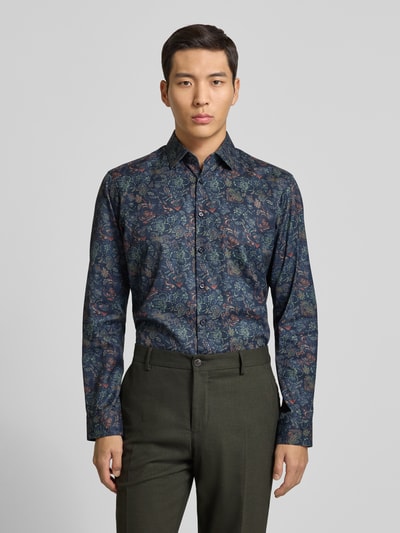 Jake*s Regular Fit Business-Hemd mit Kentkragen Marine 4