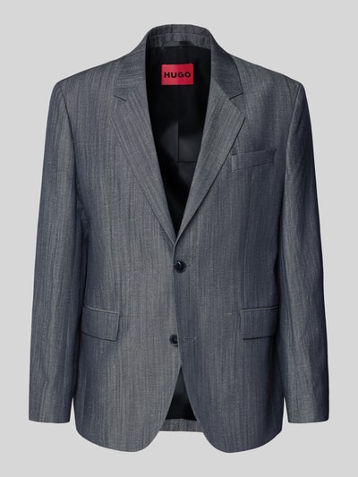 Produktfoto, szara marynarka z mieszanki żywej wełny i lnu Modern Fit Sakko aus Schurwoll-Leinen-Mix Modell 'KARLO243X' von HUGO