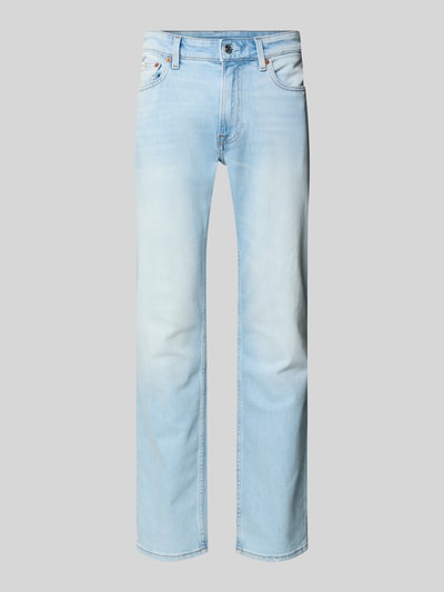Produktfoto, jasnoniebieska Slim Fit Jeans aus Baumwoll-Mix von Calvin Klein Jeans, widoczna lekka tekstura materiału