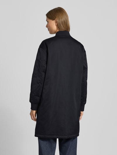 Marc O'Polo Comfort fit lange jas in bomberstijl Marineblauw - 5