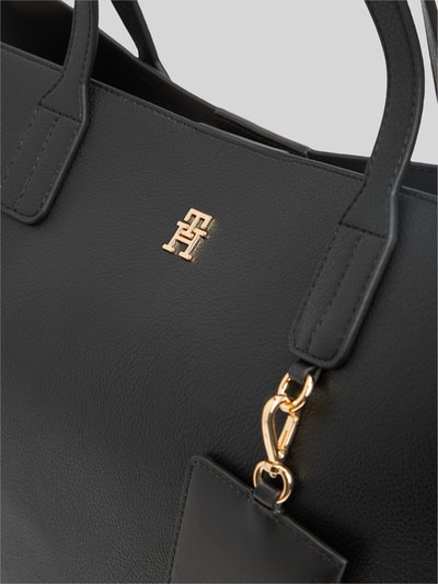 Tommy Hilfiger Shopper mit Reißverschlussfach und Anhänger für Kleinigkeiten Black 3