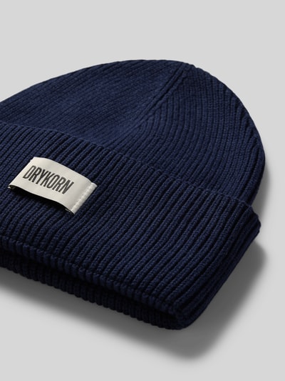 Drykorn Beanie mit Woll-Anteil Modell 'LOAH' Dunkelblau 2