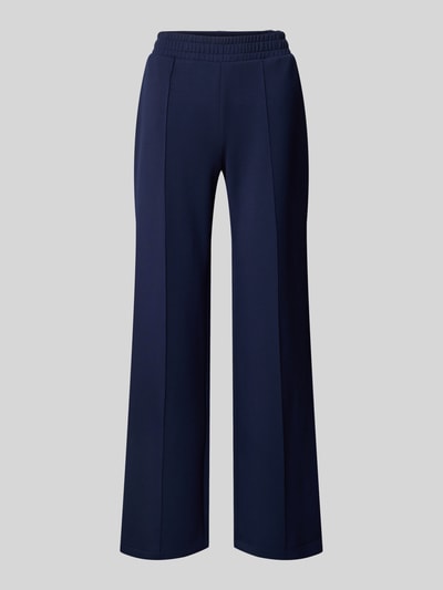Produktfoto, Sweatpants mit elastischem Bund von Christian Berg Woman w luźnym kroju, z domieszką modalu, granatowe, tekstura gładka, widoczne kieszenie