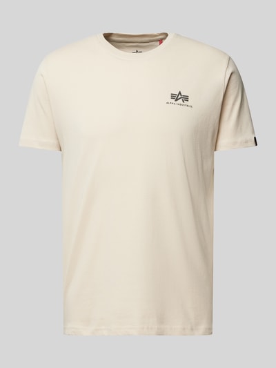 Alpha Industries T-shirt z nadrukiem z logo model ‘BASIC’ Złamany biały 2