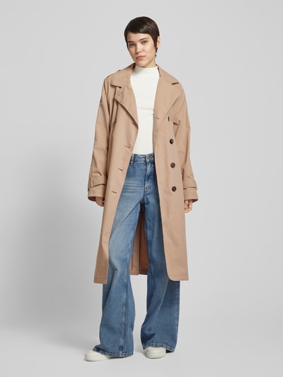 Frieda & Freddies Trenchcoat met reverskraag, model 'Marni' Beige - 1