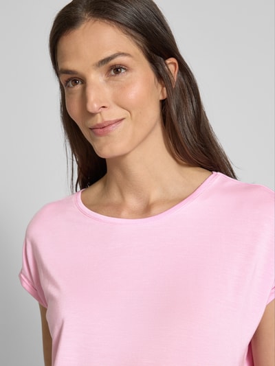 Vero Moda Loose Fit T-Shirt aus Lyocell-Mix Modell 'AVA' Hellrosa 3