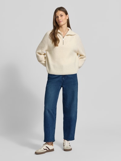 Christian Berg Woman Barrel Fit Jeans im 5-Pocket-Design Marine Melange 1