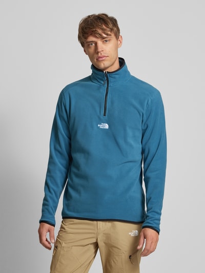 The North Face Fleecepullover met schipperskraag, model 'GLACIER' Petrol - 4