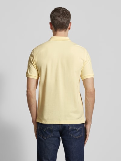 GANT Slim Fit Poloshirt mit Logo-Stitching Hellgelb 5