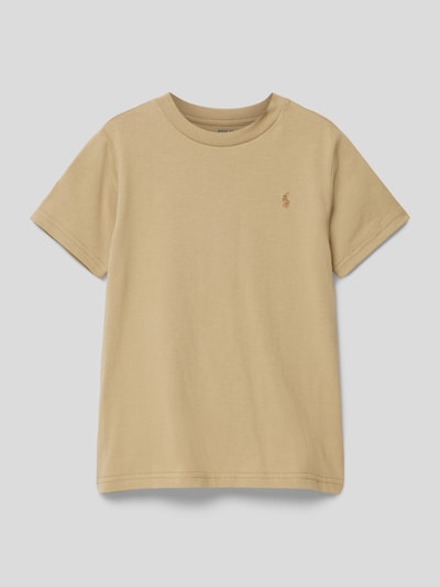 Polo Ralph Lauren Kids T-Shirt mit Label-Stitching Khaki 1