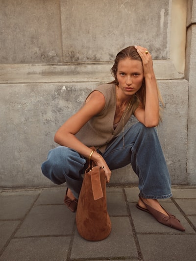 Christian Berg Woman Weste aus reinem Kaschmir Hazel 6