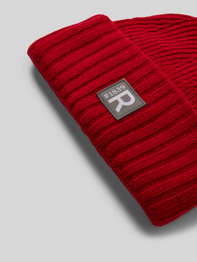 Roeckl Czapka beanie z naszywką z logo Czerwony 2