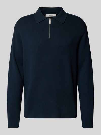 SELECTED HOMME Relaxed Fit Strickpullover aus Viskose-Mix Modell 'TELLER' Blau 2