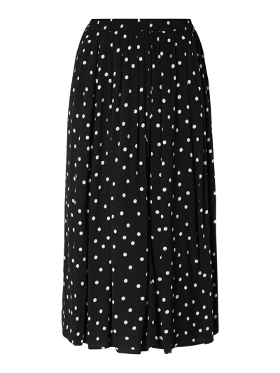 Jake*s Casual Midi-Rock mit Punktemuster  Black 2