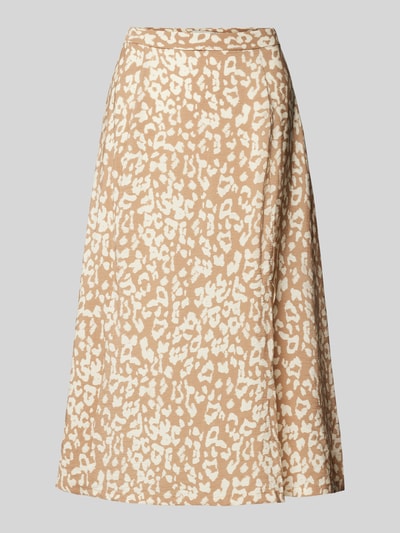 ICHI Midirok met all-over print, model 'TAMIKO' Beige - 2