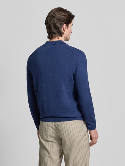 Casual Friday Strickpullover aus Baumwoll-Kaschmir-Mix Modell 'FRODE' Blau 5