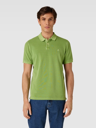 Marc O'Polo Poloshirt mit Label-Stitching Grass 4