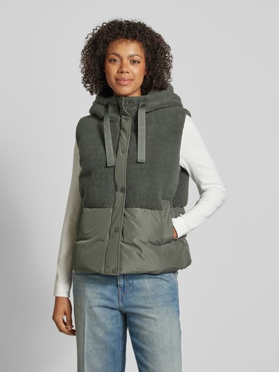 OPUS Gilet met teddybont, model 'Windus' Mintgroen - 4