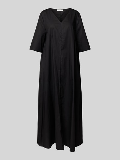 Christian Berg Woman Tunikakleid mit V-Ausschnitt und Eingrifftaschen Black 2