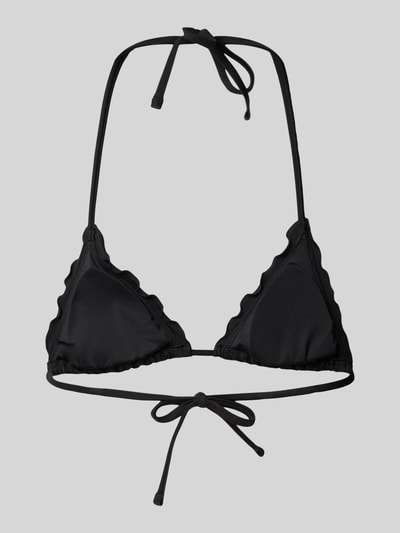 HUGO Bikini-Oberteil mit Neckholder Modell 'RUFFLE' Black 3