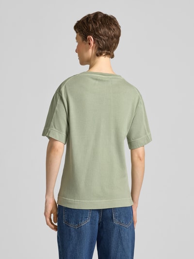 Marc O'Polo Regular Fit Strick-Shirt aus reiner Baumwolle Hellgruen 5