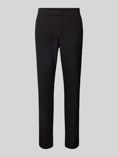 BOSS Green Regular fit stoffen broek met steekzakken, model 'Commuter' Zwart - 2