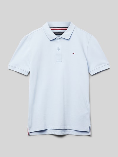 Tommy Hilfiger Teens Koszulka polo z wyhaftowanym logo Błękitny 1