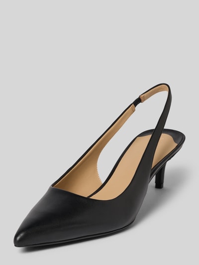 Lauren Ralph Lauren Pumps van leer met naaldhak, model 'LOLAH II' Zwart - 1