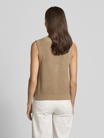 MOS MOSH Gilet met V-hals, model 'Kirby' Beige - 5