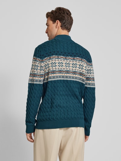 MCNEAL Strickpullover mit Rollkragen Petrol 5