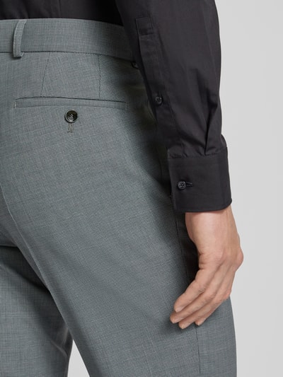 Carl Gross Chino met structuurmotief, model 'Shiver' Groen - 3