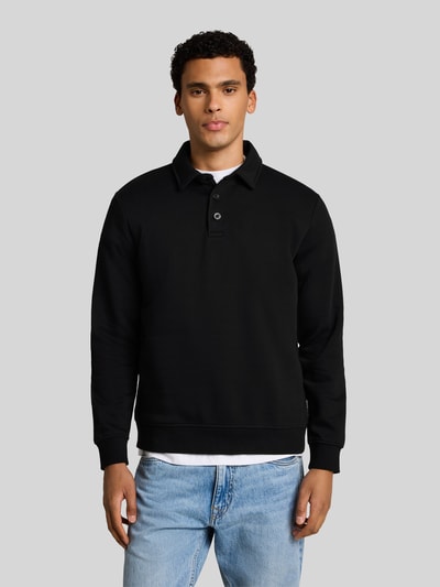 Tom Tailor Denim Regular Fit Poloshirt aus Baumwoll-Mix Black 4