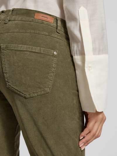 Angels Spodnie sztruksowe z 5 kieszeniami model ‘Lara’ Khaki 3