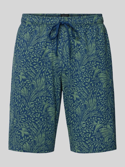 Schiesser Regular fit korte broek met elastische band Olijfgroen - 2