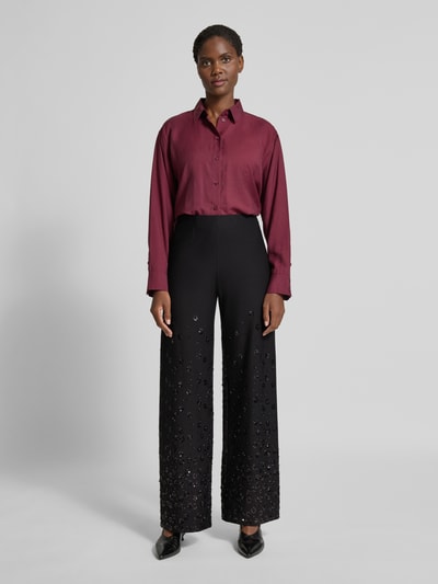 SEDUCTIVE Wide Leg Hose aus Viskose-Mix Modell 'KIMBERLY' Black 1