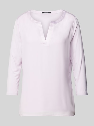 comma Blusenshirt aus Viskose-Elasthan-Mix mit 3/4-Arm Rose 2