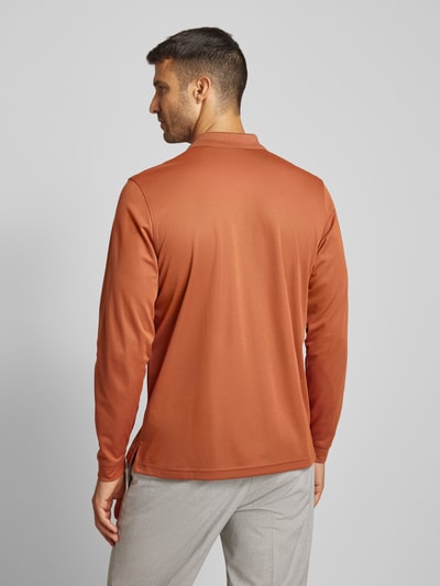 RAGMAN Regular fit poloshirt met borstzak Roestrood - 5