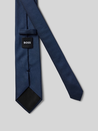 BOSS Stropdas met labeldetail Marineblauw - 2