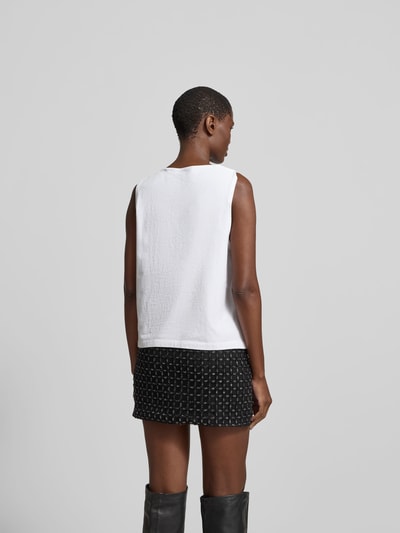 ROTATE Relaxed Fit Top mit Logo-Patch Weiss 5