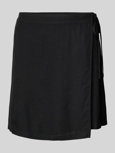 Pieces Spódnica mini kopertowa o lekko rozkloszowanym kroju model ‘PIA’ Czarny 2