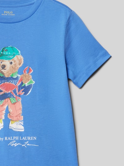 Polo Ralph Lauren Kids T-Shirt mit Label-Print Blau 2