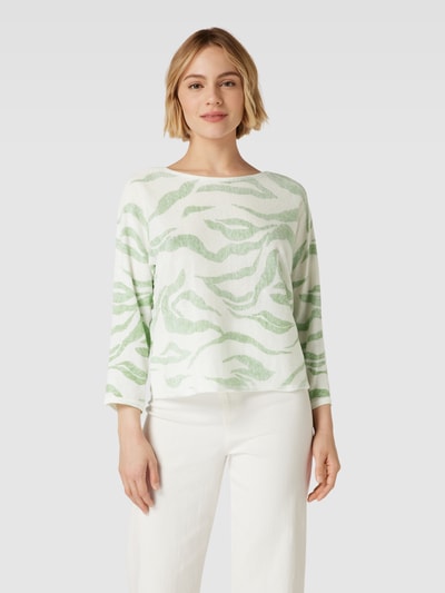 Tom Tailor Strickpullover mit Allover-Muster Offwhite 4