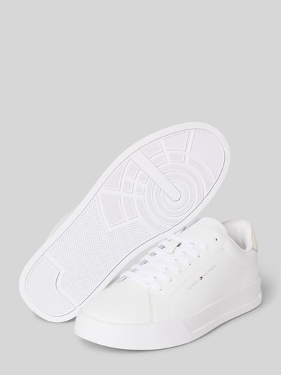 Tommy Hilfiger Low Top Sneaker aus Leder-Mix Weiss 4