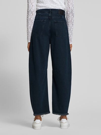 Rich & Royal Wide Fit Jeans mit Lyocell-Anteil mit Fransenabschluss Black 5