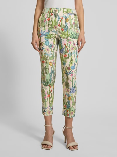 Marc Cain Regular Fit Hose im Allover-Look Sand 4