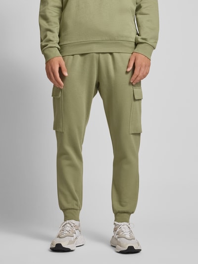 ADIDAS SPORTSWEAR Sweatpants met opgestikte zakken, model 'FELCZY' Olijfgroen - 4