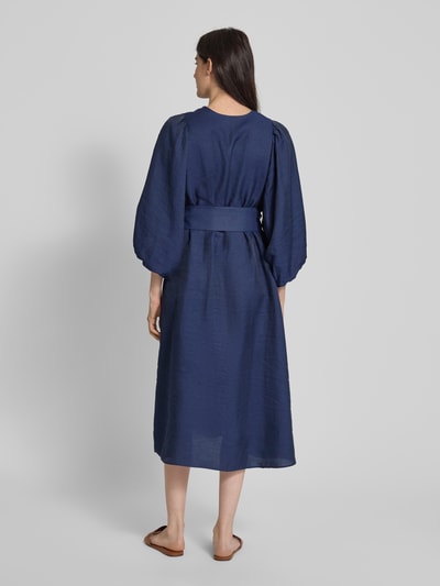 Seidensticker Sukienka midi z dekoltem w serek Granatowy 5