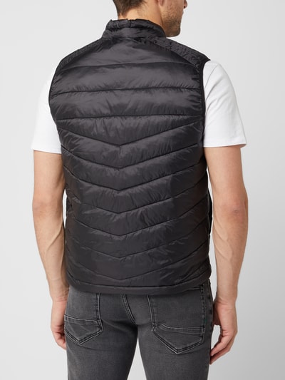 Jack & Jones Bodywarmer met opstaande kraag, model 'Hero' Zwart - 5